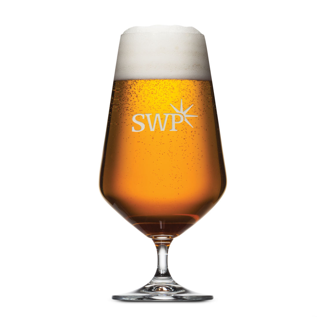 Breckland Beer Glass - Deep Etch 2