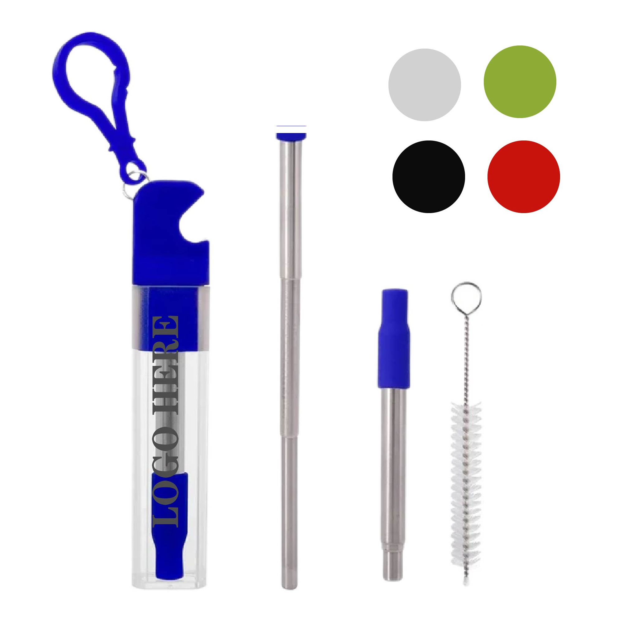 Portable Straw Kit with Bottle Opener 2
