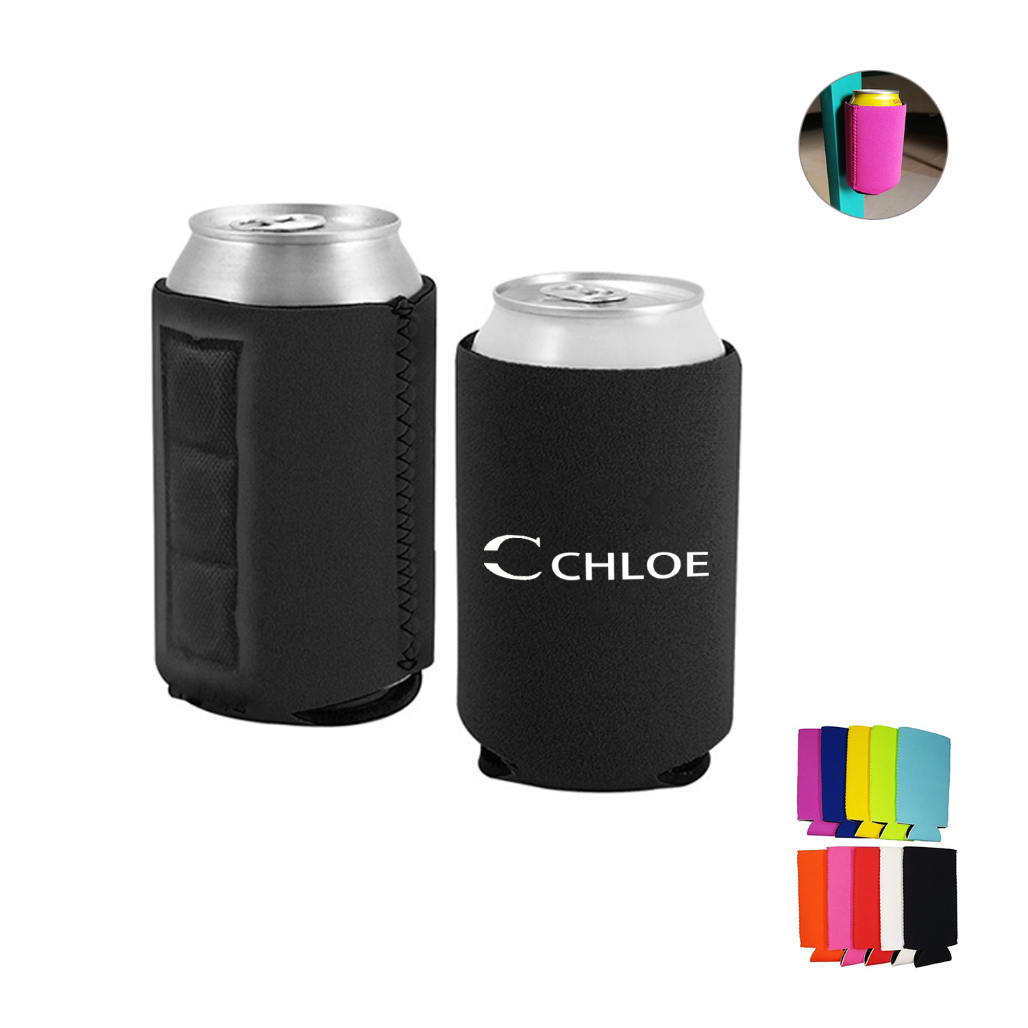 Magnetic Neoprene Beverage Can Sleeve 2
