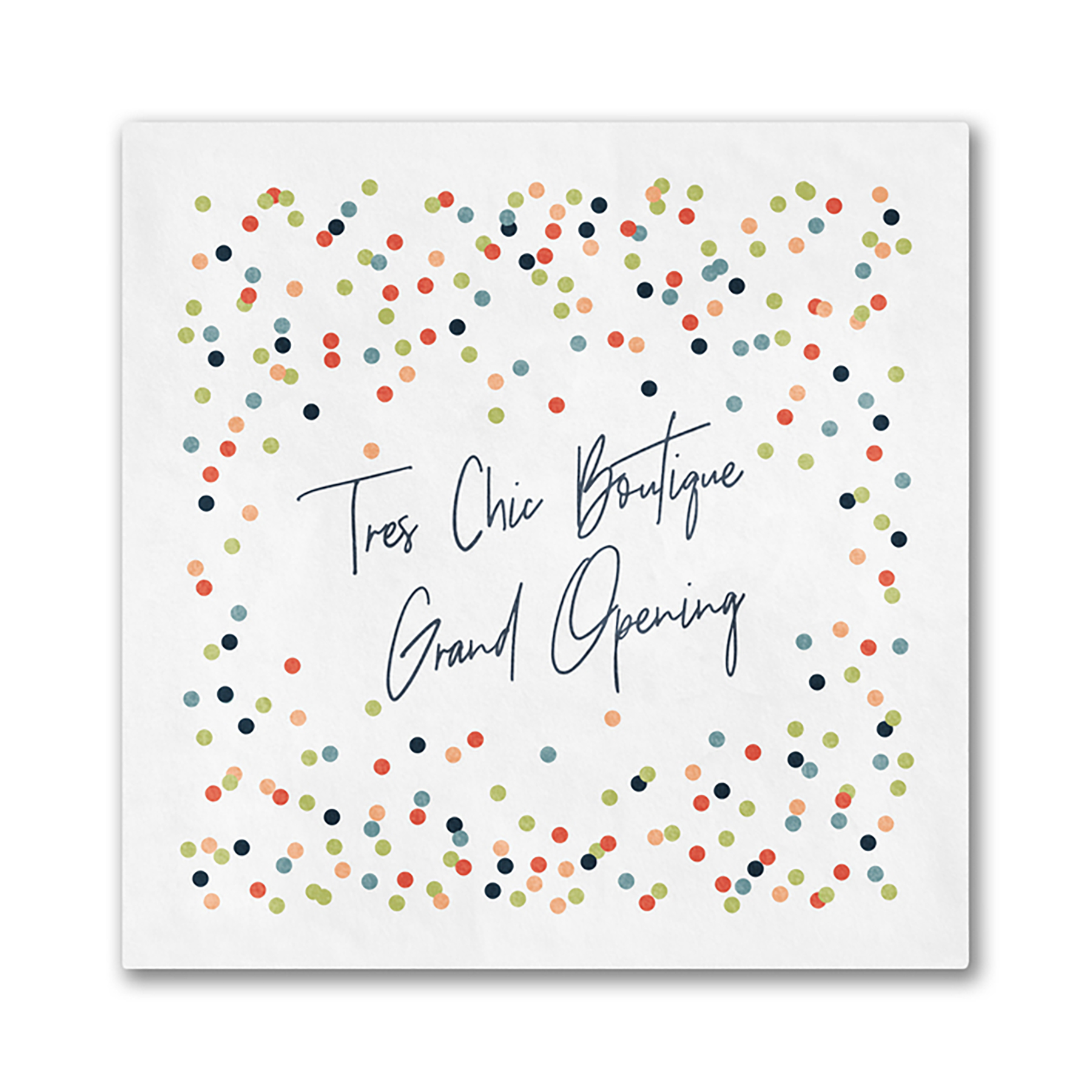 Colorful Confetti Beverage Ooh La Color Napkin 2