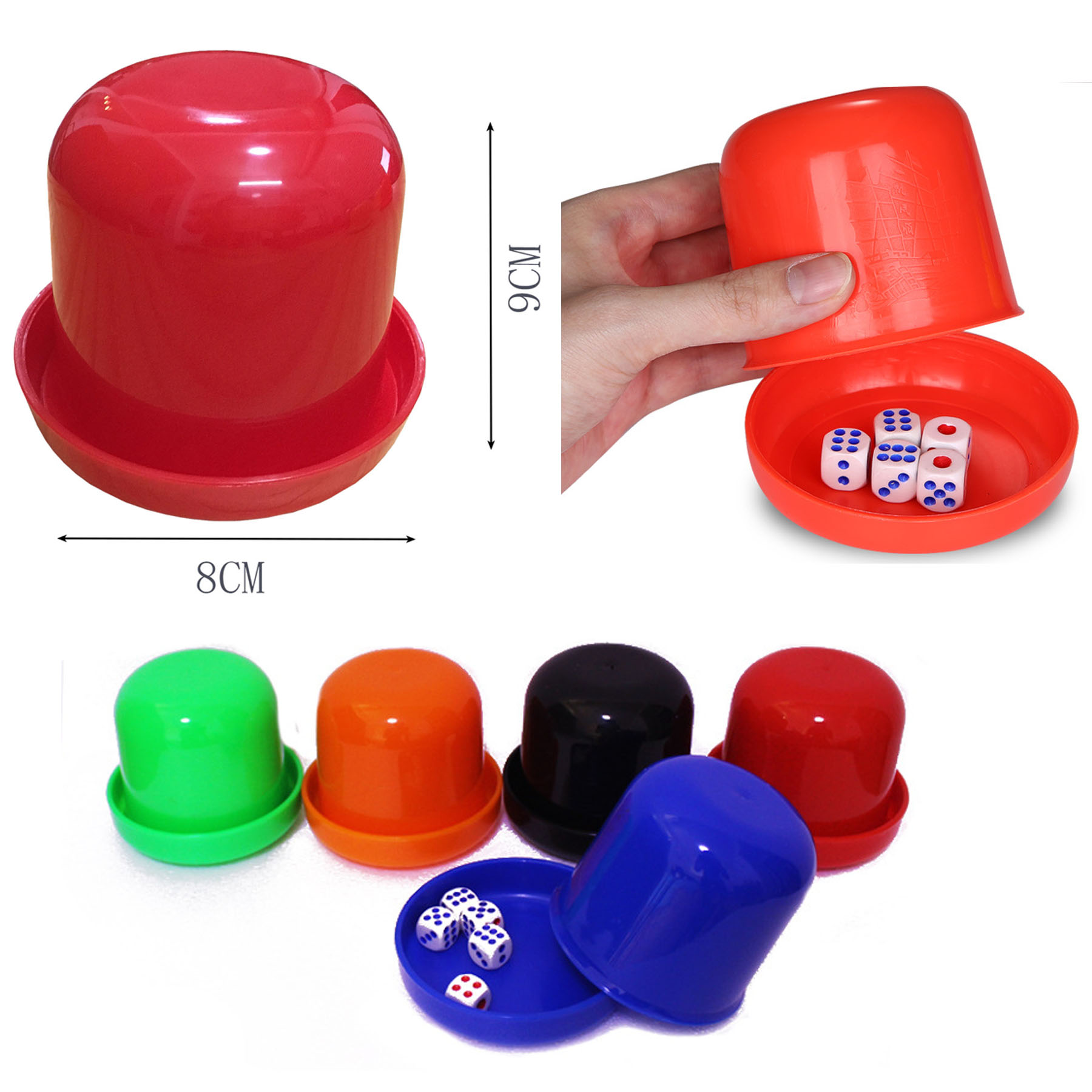 Plastic Game Dice Cup Set 3