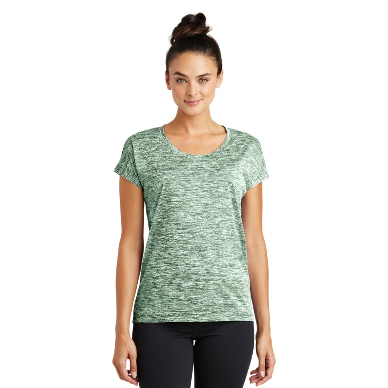 Sport-Tek Women's PosiCharge Electric Heather Sporty Tee. 64