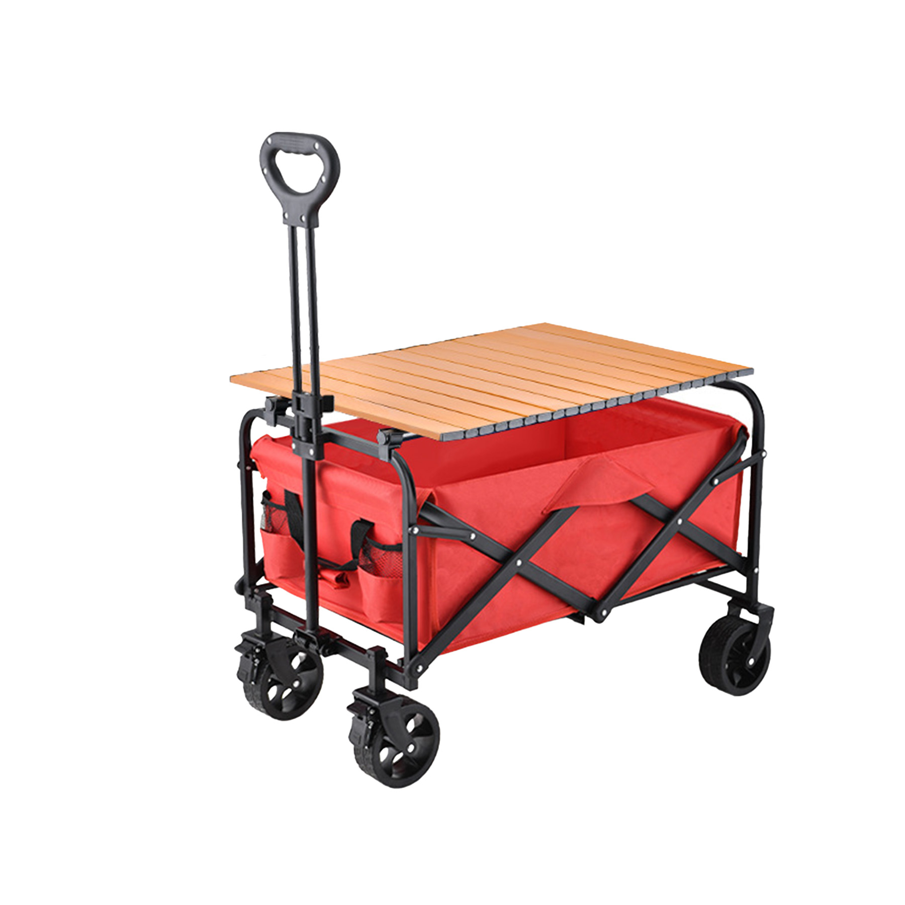 Outdoor Foldable Camping Cart with Steel Table 6