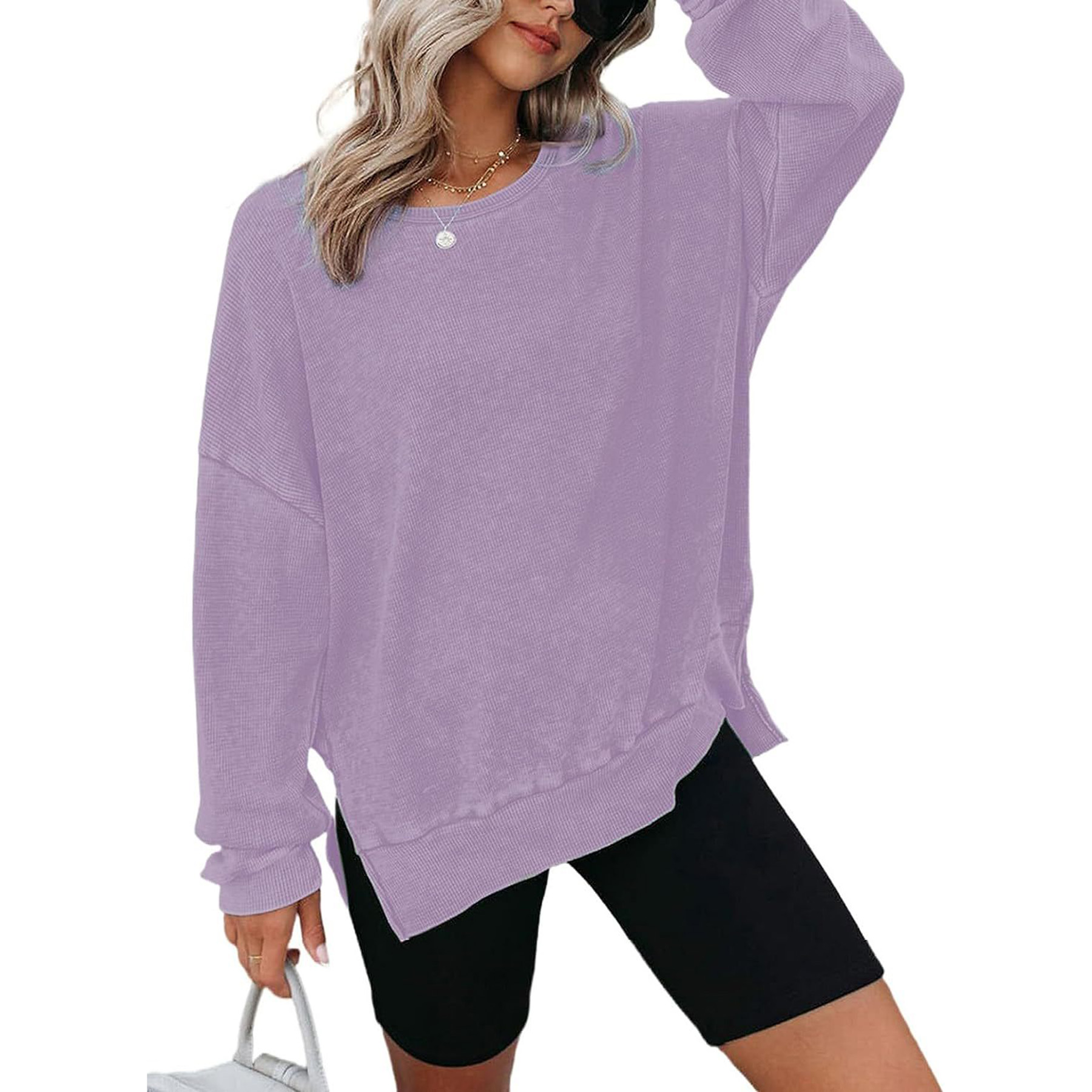 Womens Long Sleeve Tops Oversized Sweatshirts 8