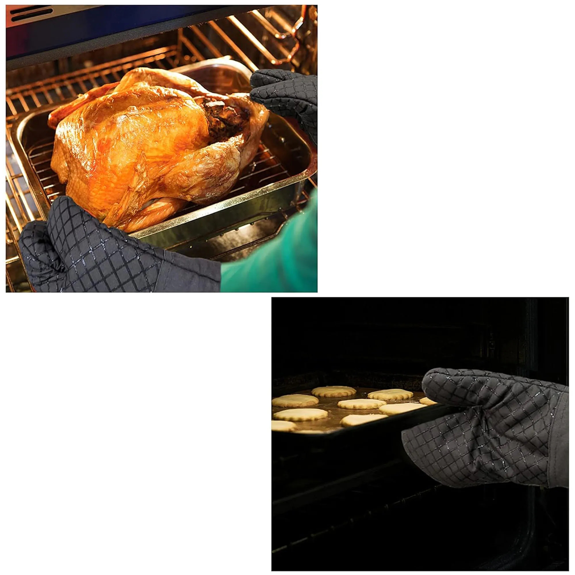 Silicone Non-Slip Long Oven Mitts 7