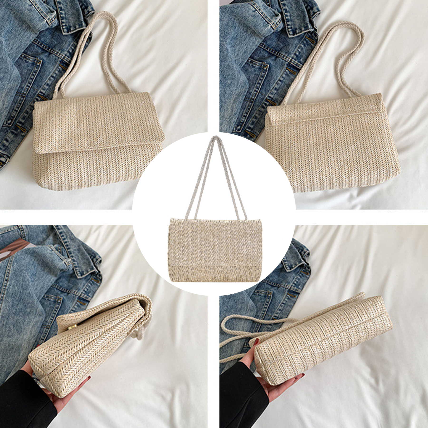 Jute Vacation hand-knitted bag 4