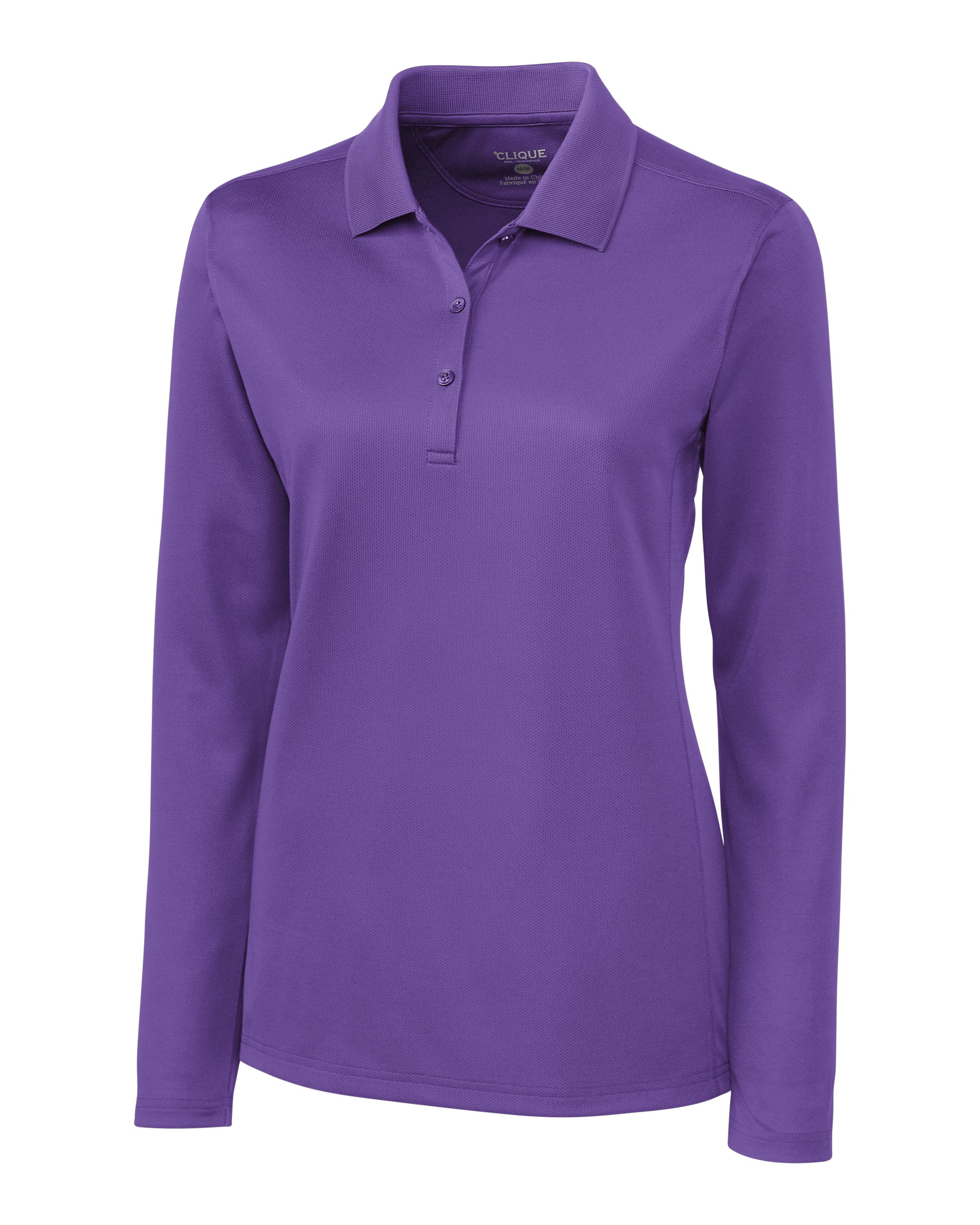Clique Ice Pique Tech Womens Long Sleeve Polo 16