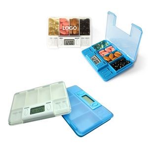4 Compartment Medicine Pill Case With Alarm Reminder 7