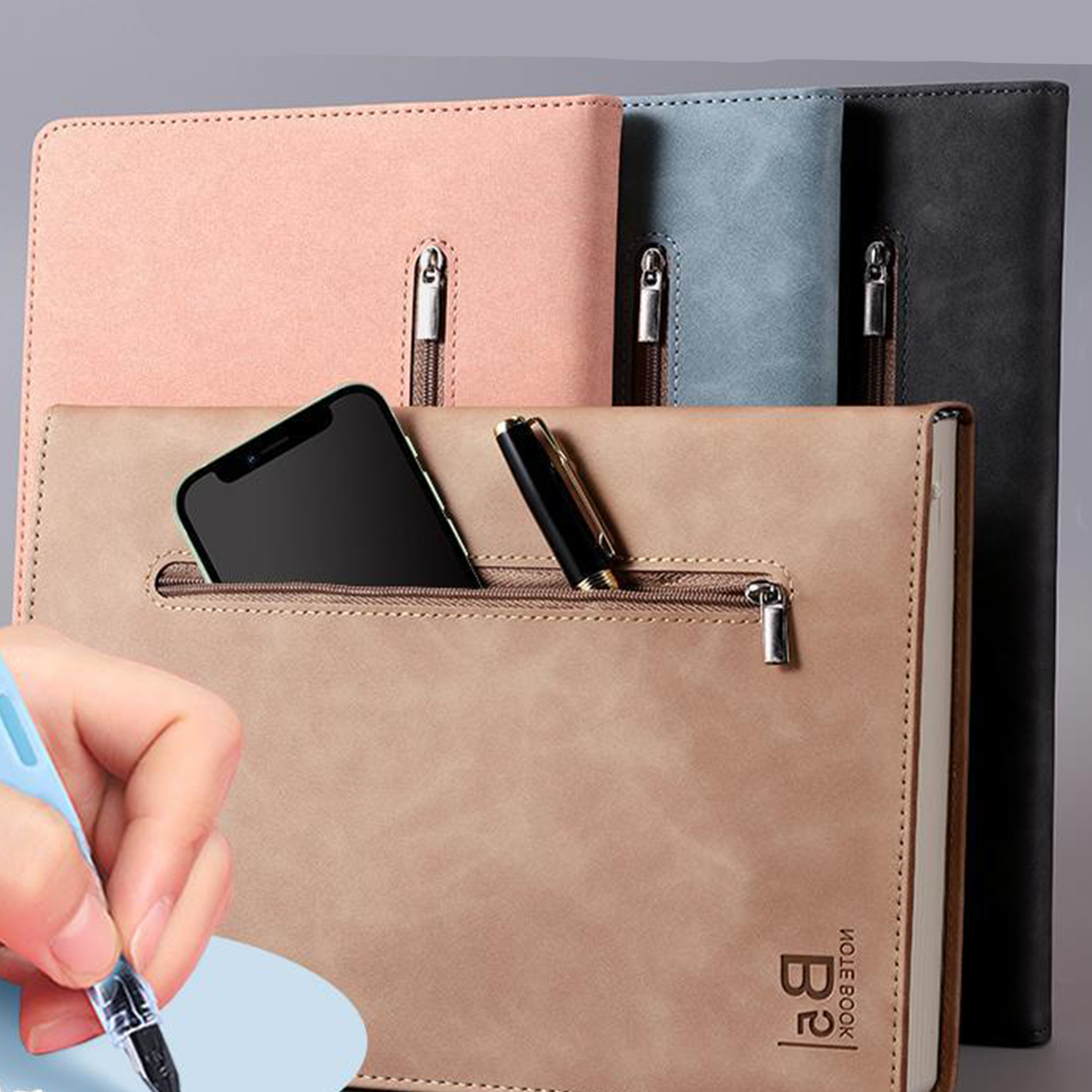 Business Journal with Zipper Closure Notebook 4