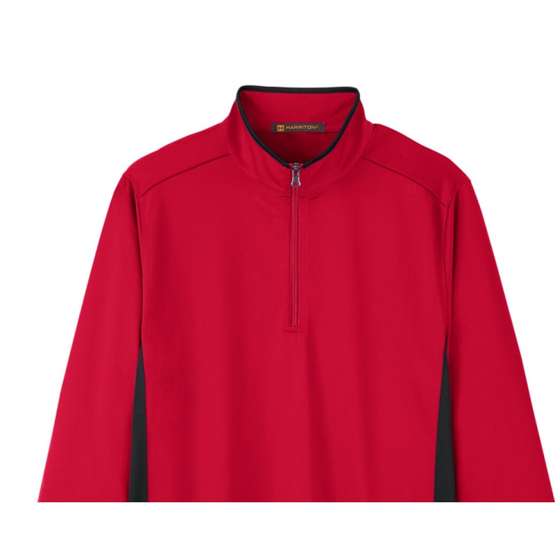 Harriton Men's Flash Snag Protection Plus IL Colorblock Quarter-Zip 7