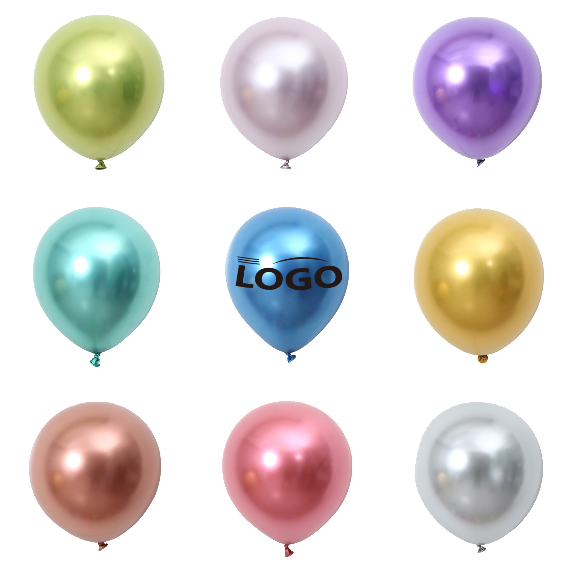 12-Inch Metallic Latex Balloons 5
