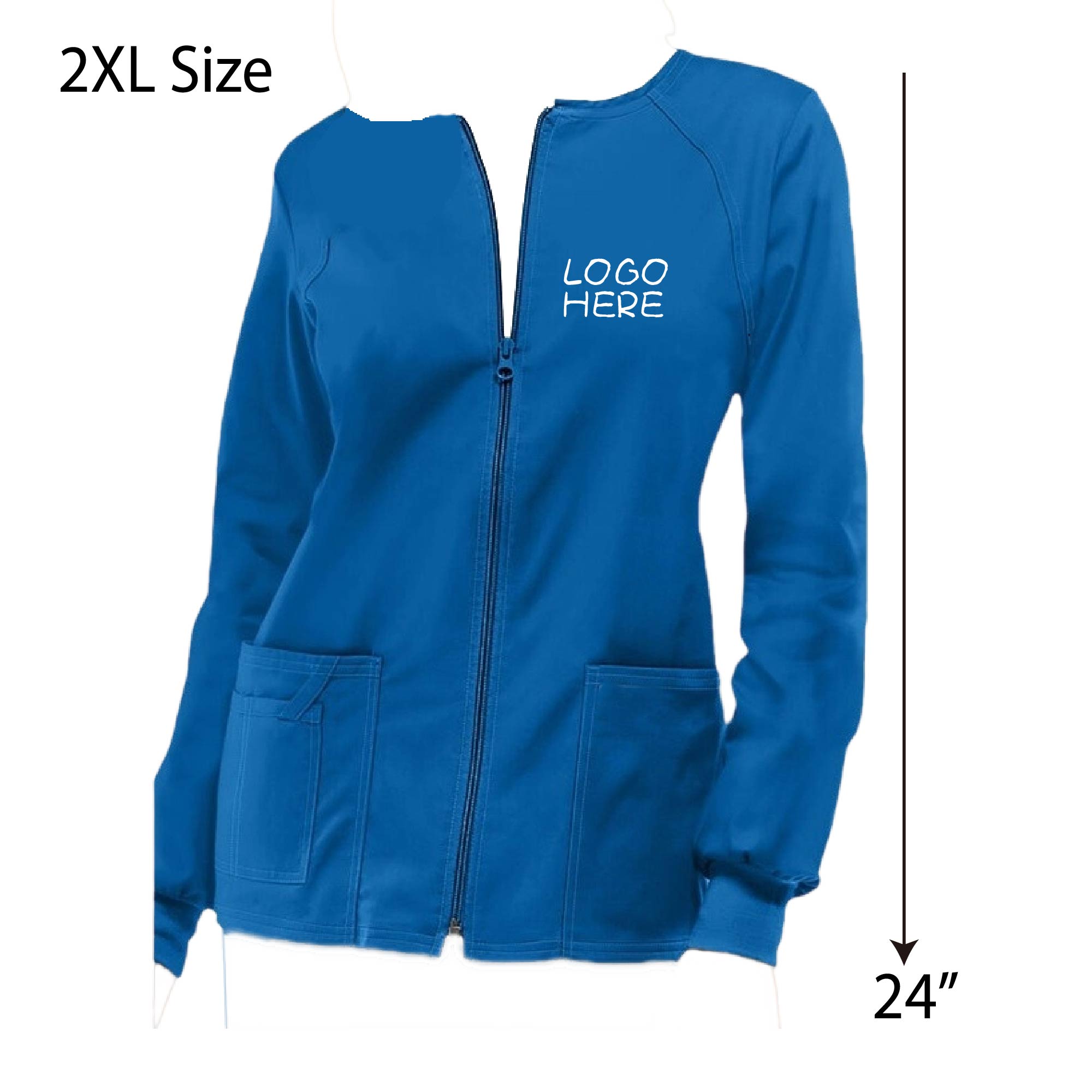 Women's Zip Front Warm Up Uniforms 2