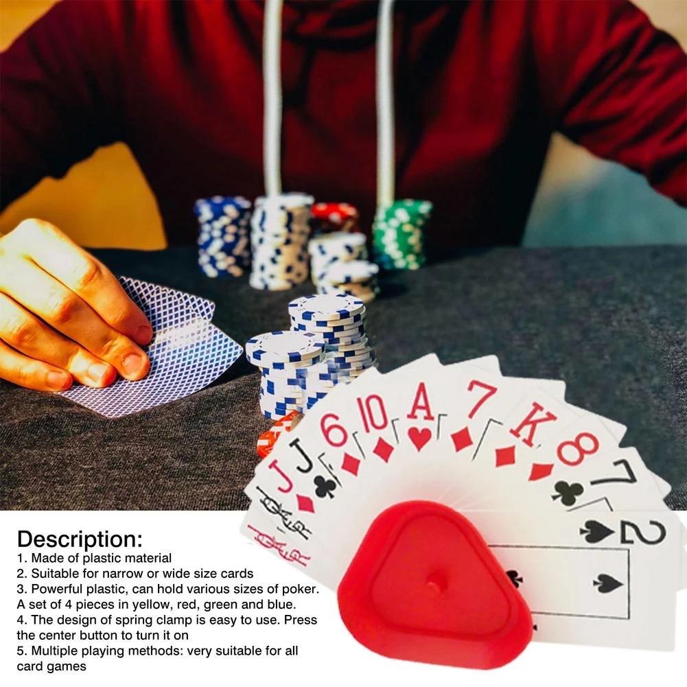 Triangle Shaped Hands-Free Playing Card Holder 4