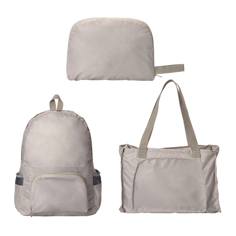 2 in 1 Foldable Travel Backpack & Tote Bag Shopping Handbag 15