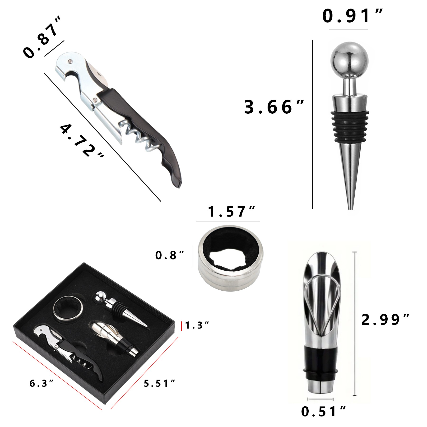 Wine Bottle Opener Paper Box Set 5