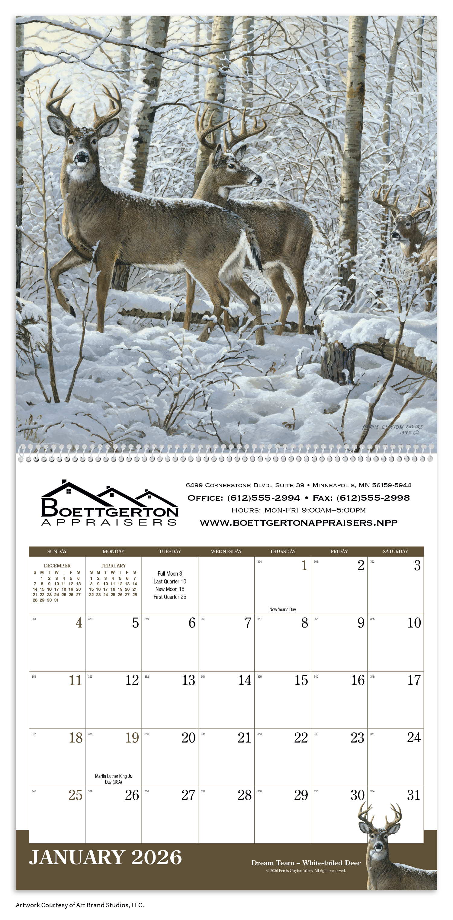 Triumph® Calendars Wildlife Art Calendar 12