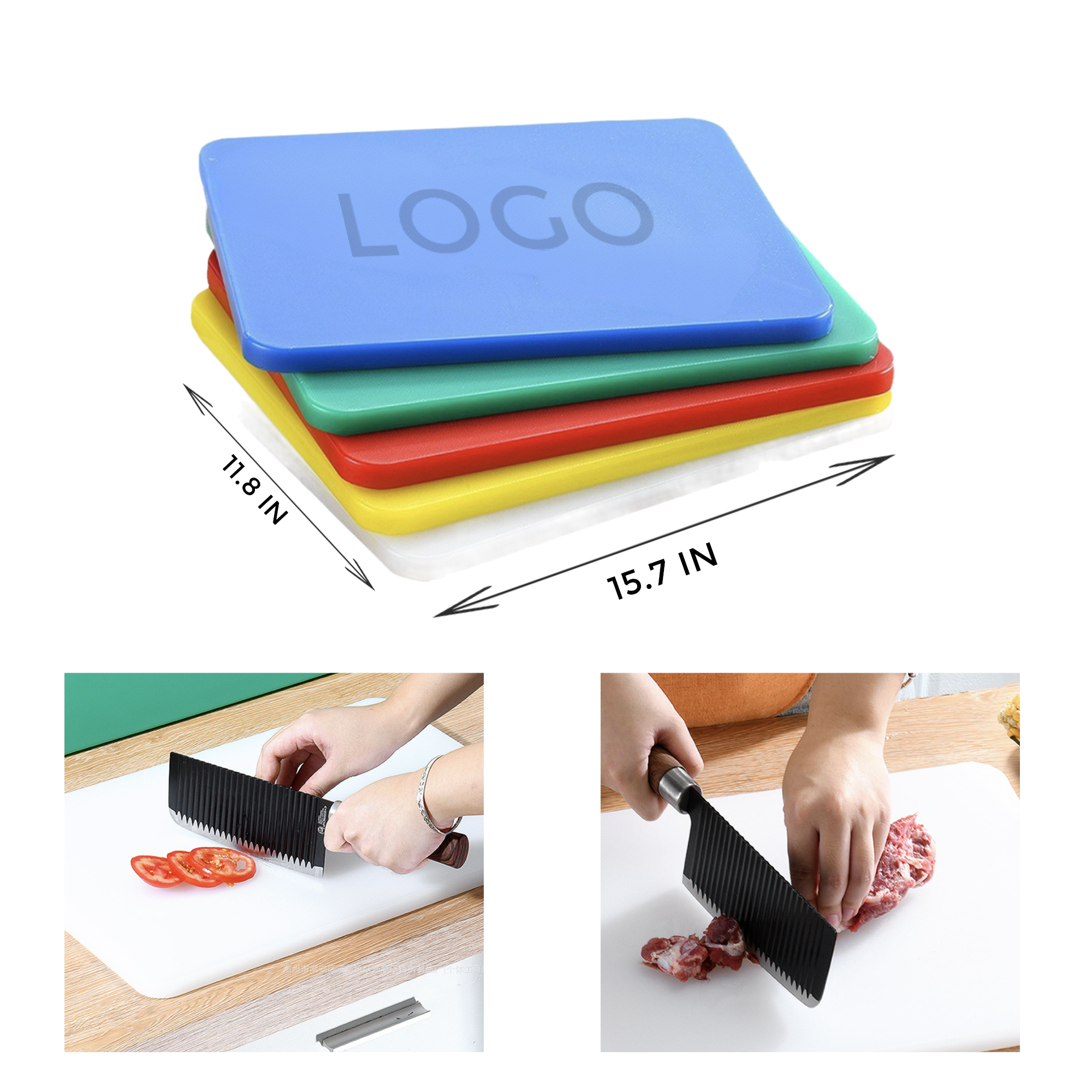 MOQ 10 PCS Hygienic Thickened PE Plastic Cutting Board 1