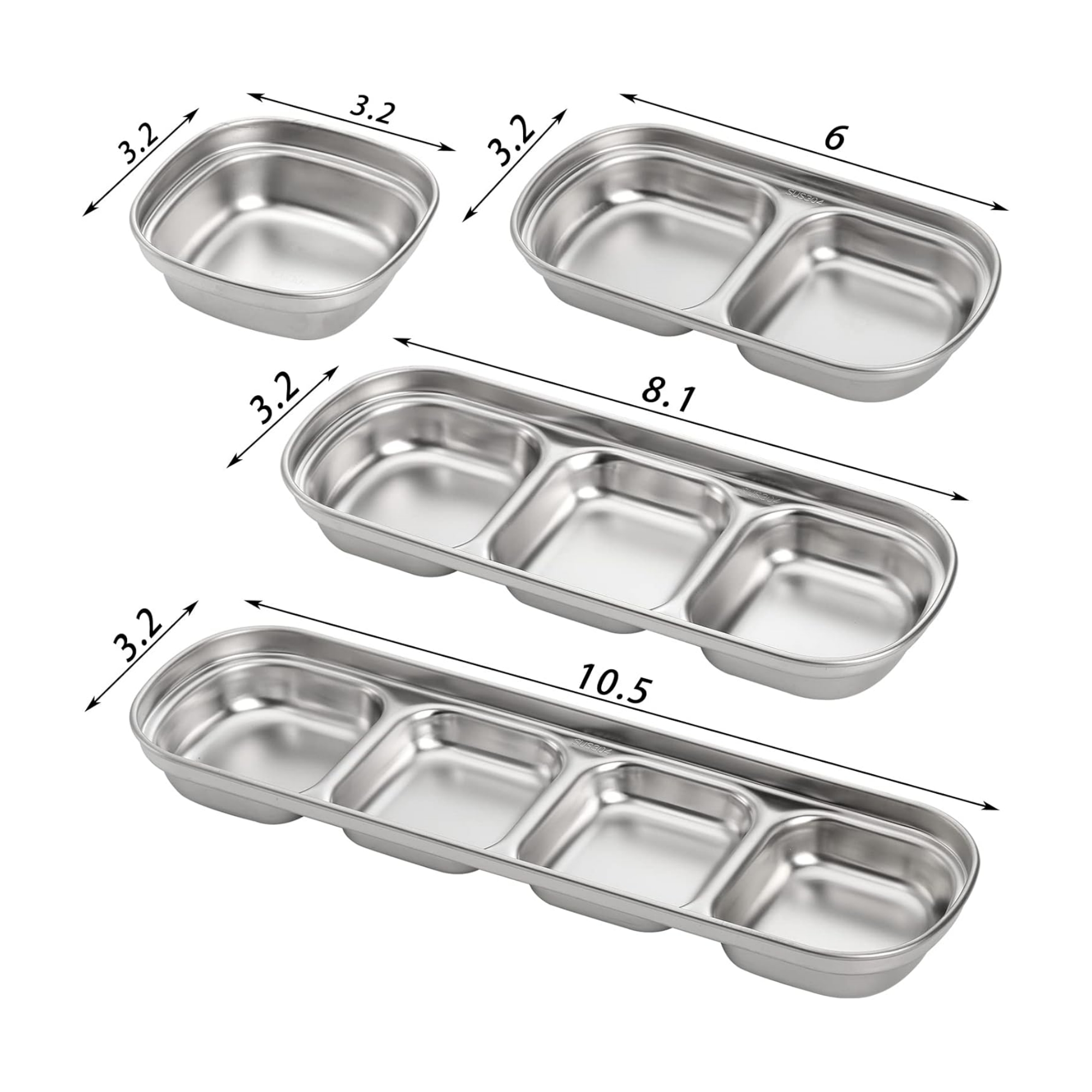 1 Compartment Sauce Dish 4