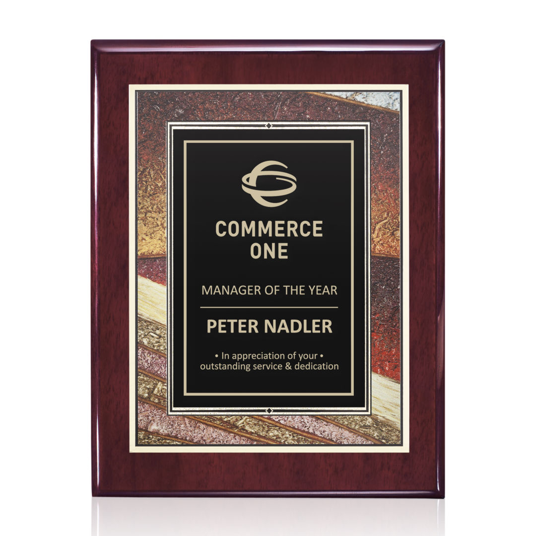 Oakleigh/Albina Plaque - Rosewood Finish 5