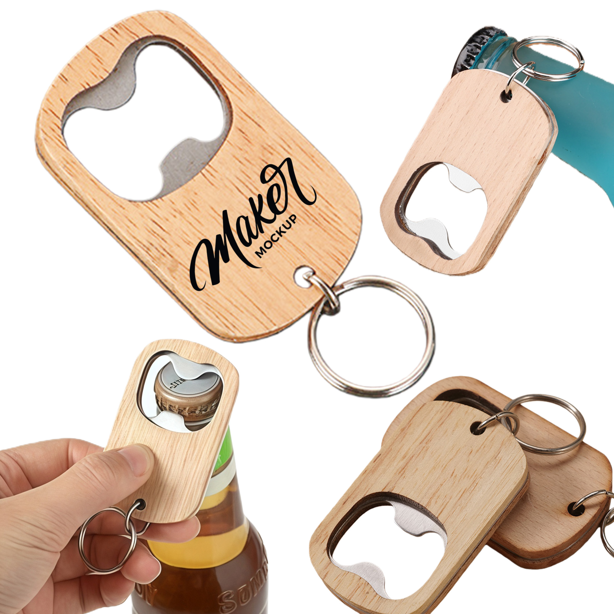 Home Wood Keychain Opener 2