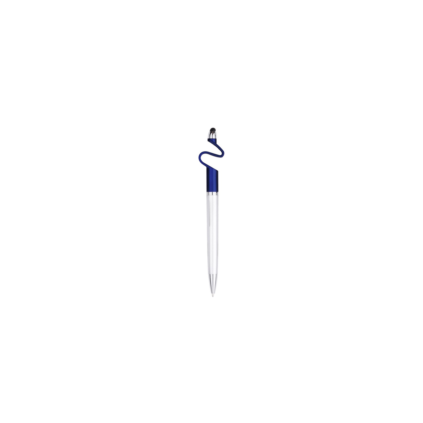 Stylus Pen with Silver Barrel Design & Built-In Phone Holder 6