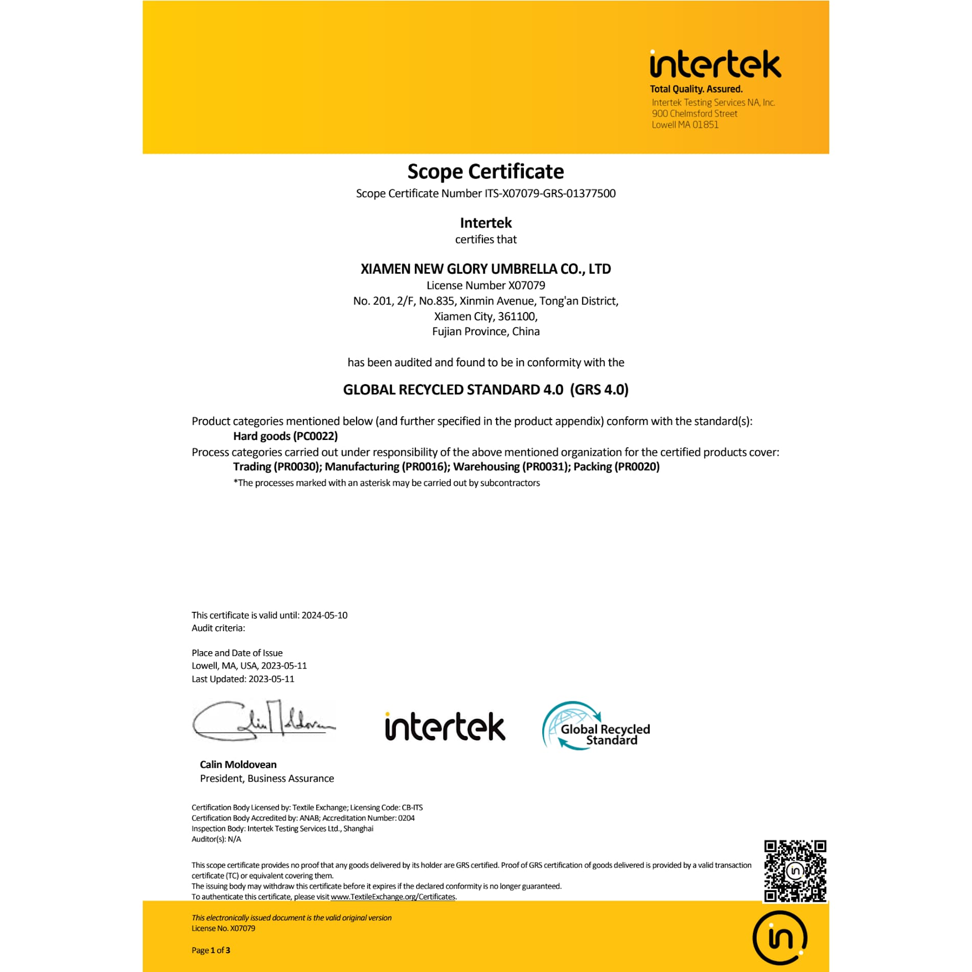 58" Recycled Golf Umbrella 113