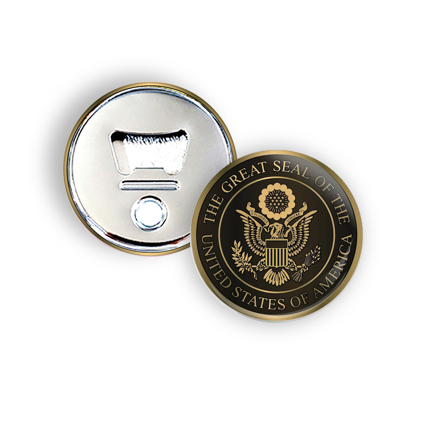 2 3/10" Tinplate Fridge Magnet Beer Bottle Opener 3