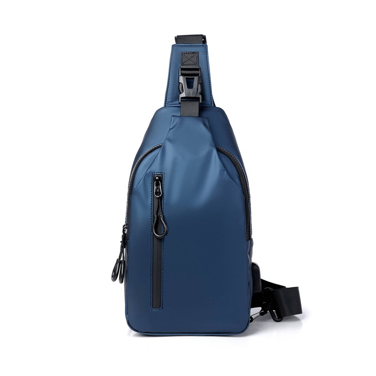 Oxford Sling Chest bag For Men with USB Charging Port 4