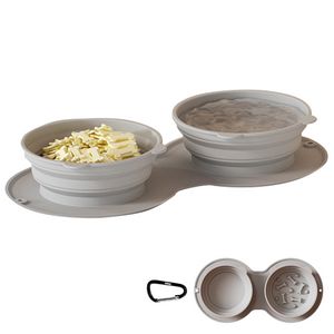 Foldable Stretchable Dual Pet Bowl 21