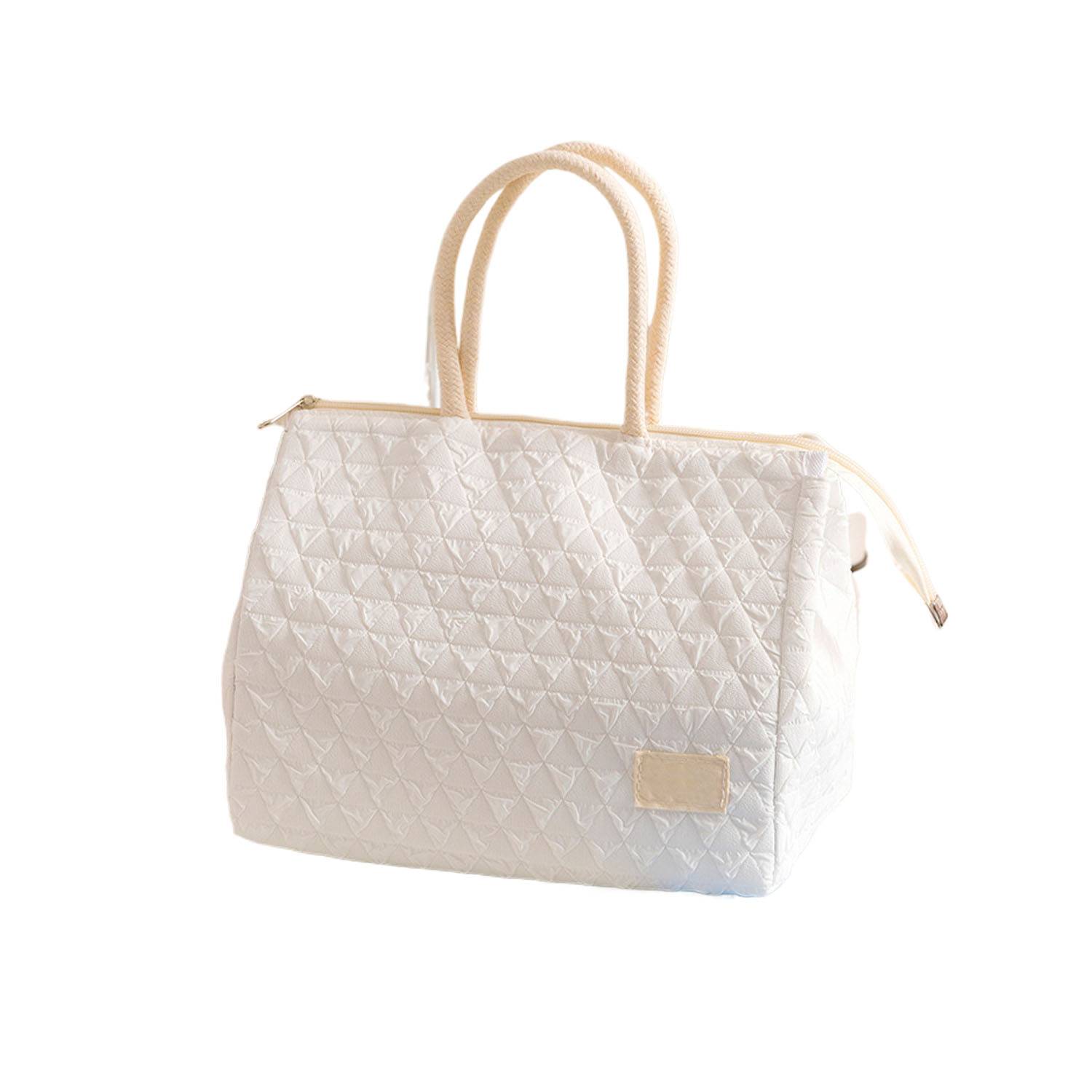 Waterproof Nylon Insulated Lunch Tote Bag Aluminum Lining 2
