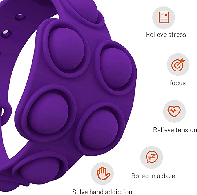 Decompression Silicone Toy Bracelet / Adjustable Buckle 9