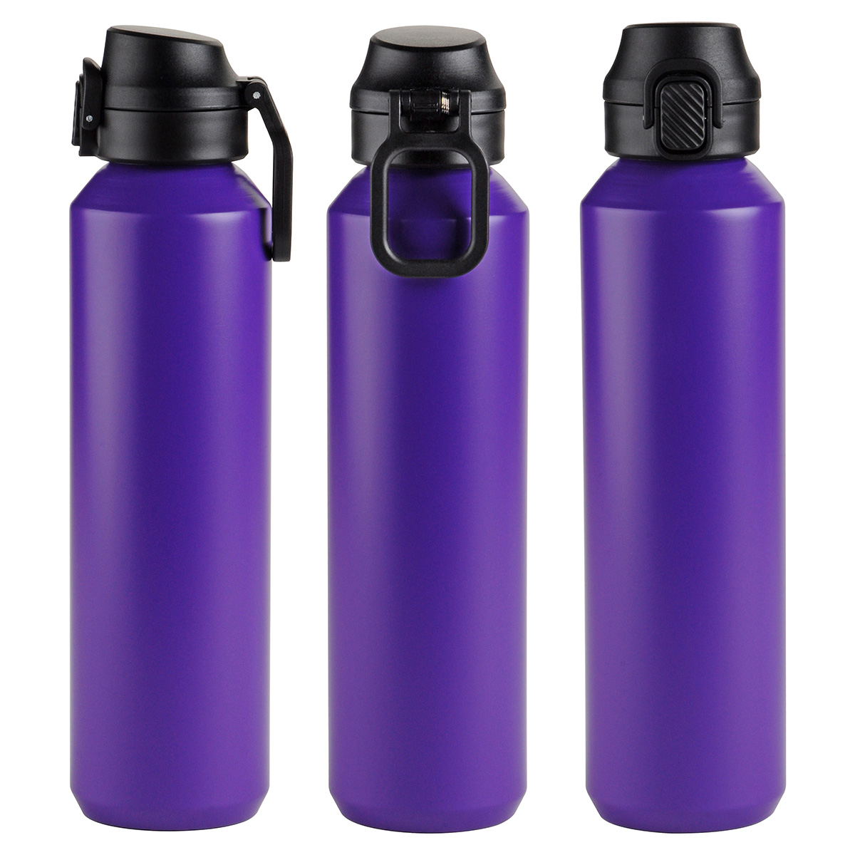 Nexus 27 oz Recycled Aluminum Bottle with Flip-Top Lid and Carabiner 64