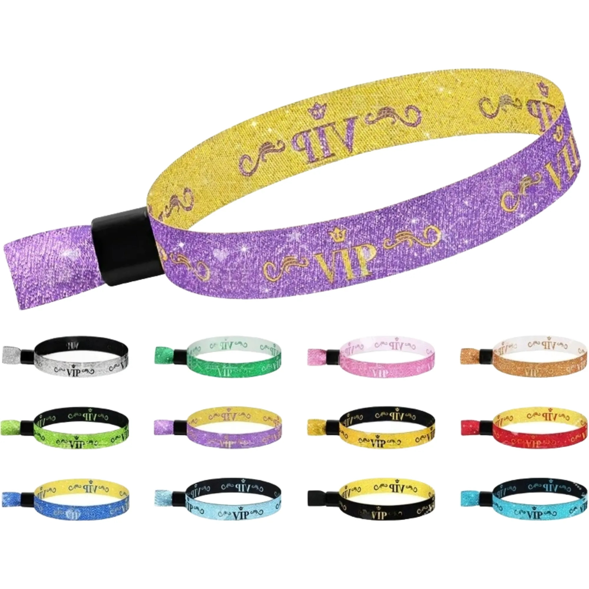 Customizable Gold Identification Wristband With Buttons 13