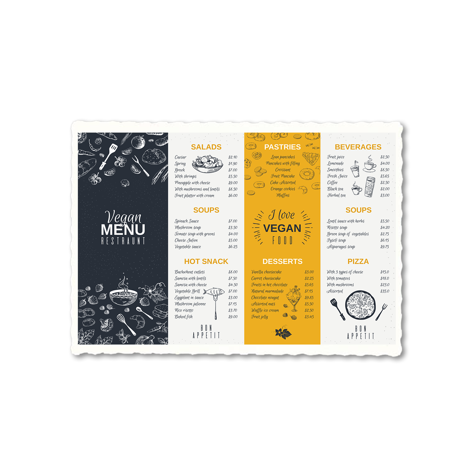 White Scalloped Edge Placemat