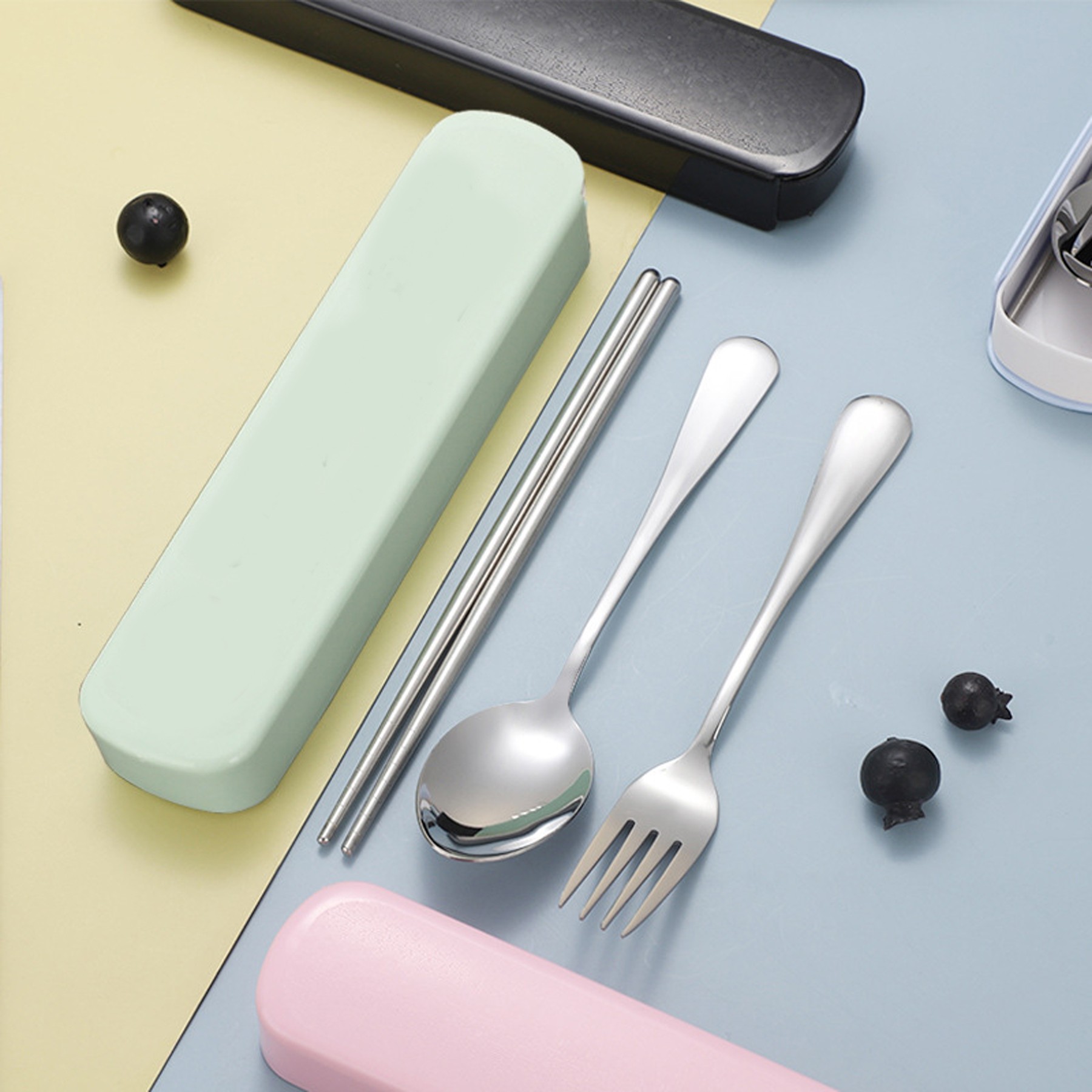 Three-Piece Set Of Stainless Steel Tableware 3