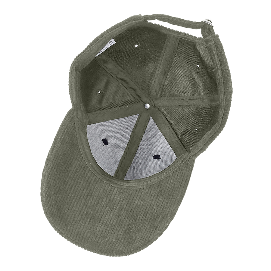 Stock Corduroy 6-Panel Structured Cap w/ Metal Buckle 47