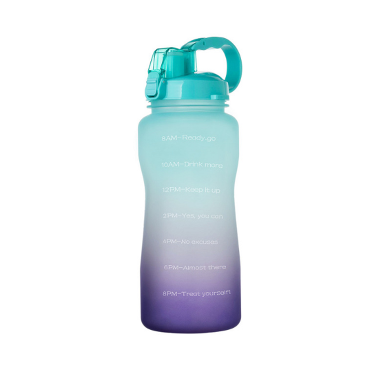 64oz Motivational Water Bottle with Time Marker 12