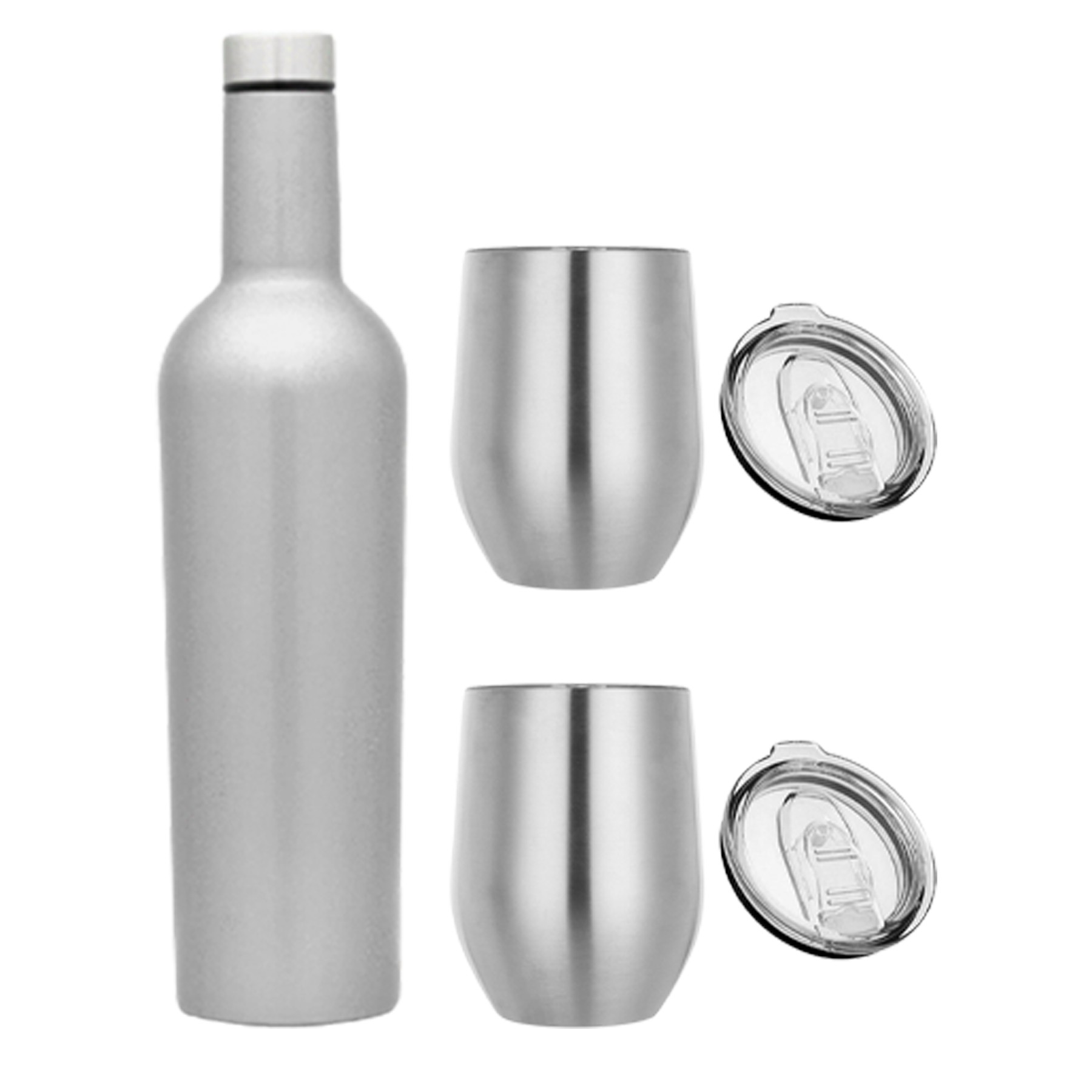 24Oz Stainless Steel Wine Bottle Gift Set, custom water bottle with logo imprint 1