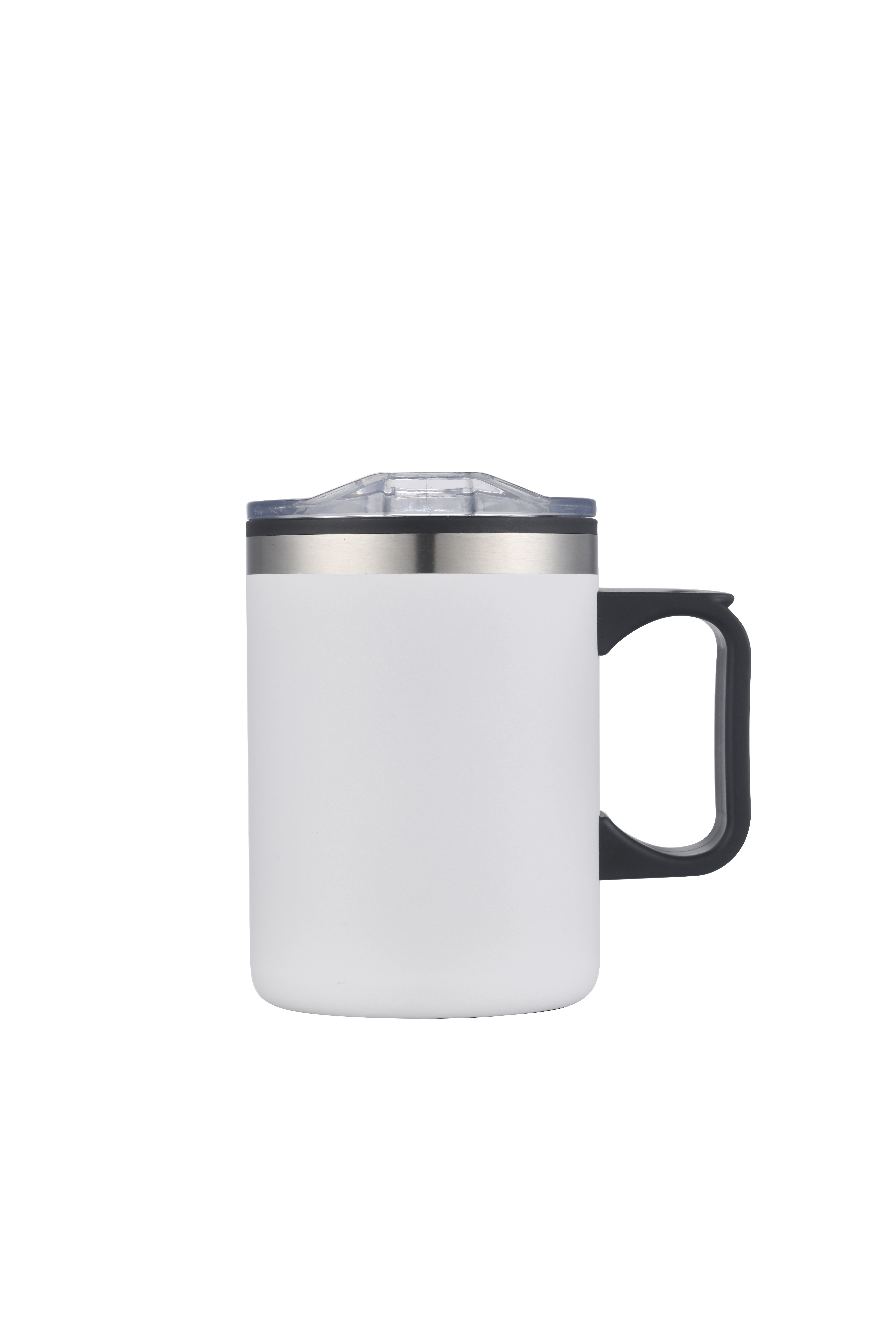 Endura 14 oz White Double Wall Camping Mug w/ Handle 2