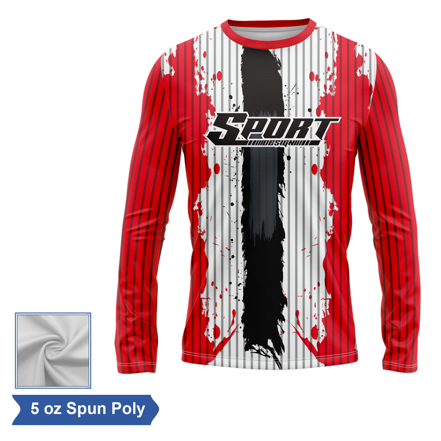 Sublimation Spun Polyester (Cotton Touch) Long Sleeve 2