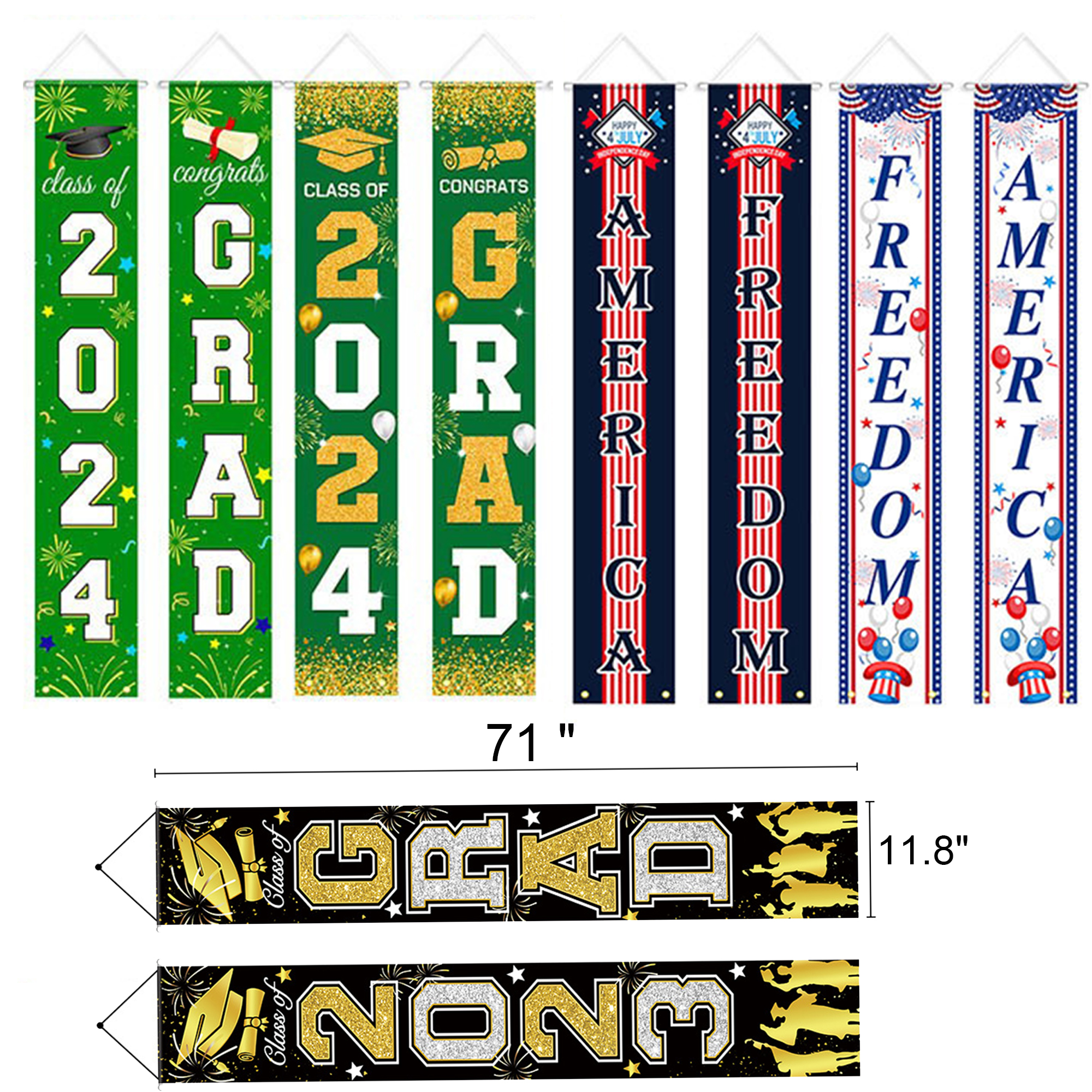 Custom Festival Graduation Banner Couplet 1