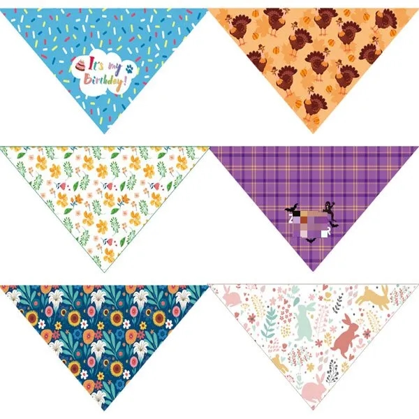 Large Solid Triangle Bandanna 3