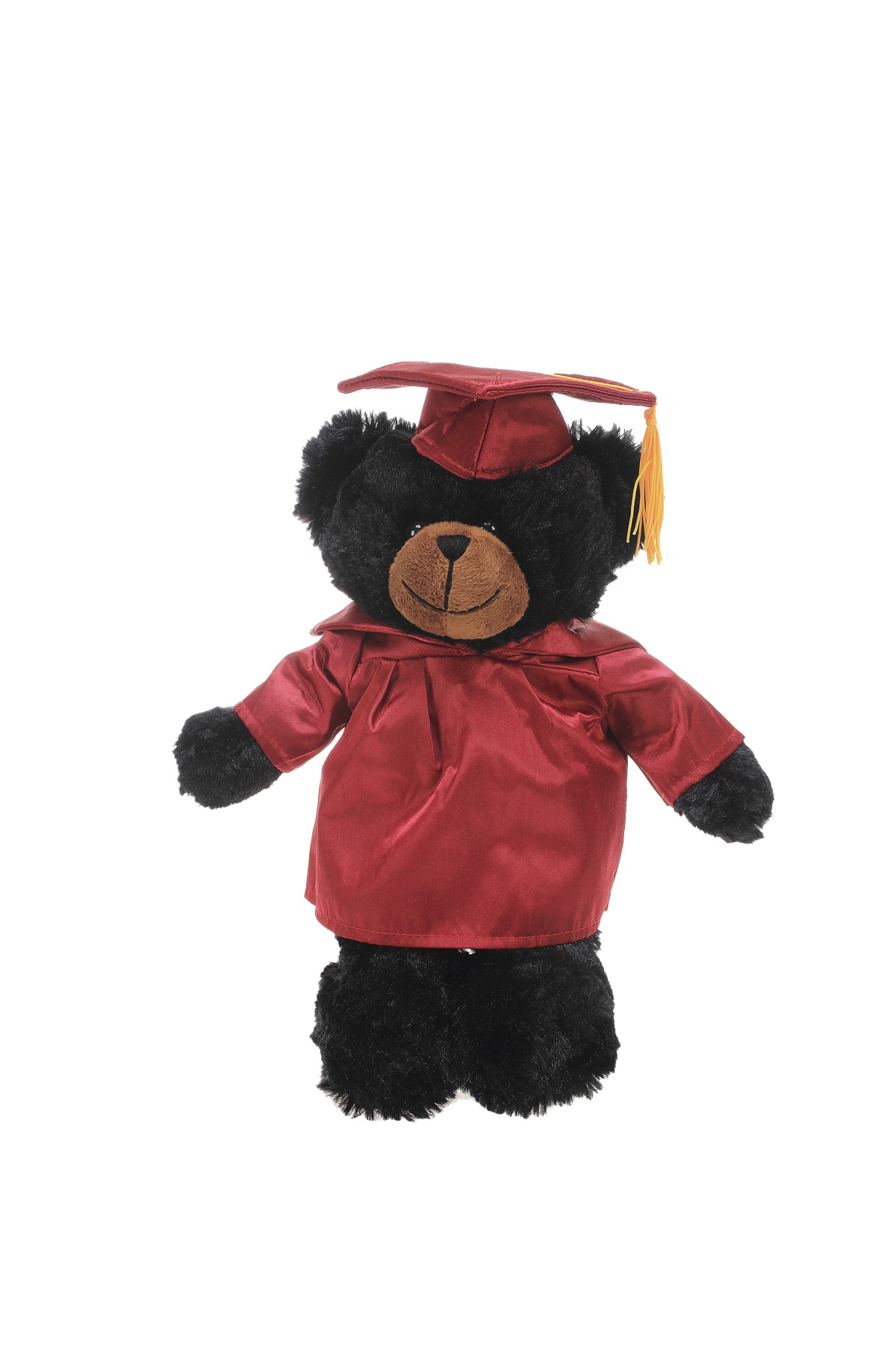 Soft Plush Black Teddy Bear in Graduation Cap & Gown 5
