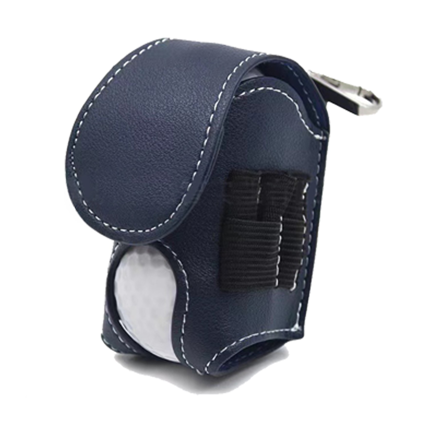 PU Leather Golf Ball Pouch Tee Holder Waist Bag 4