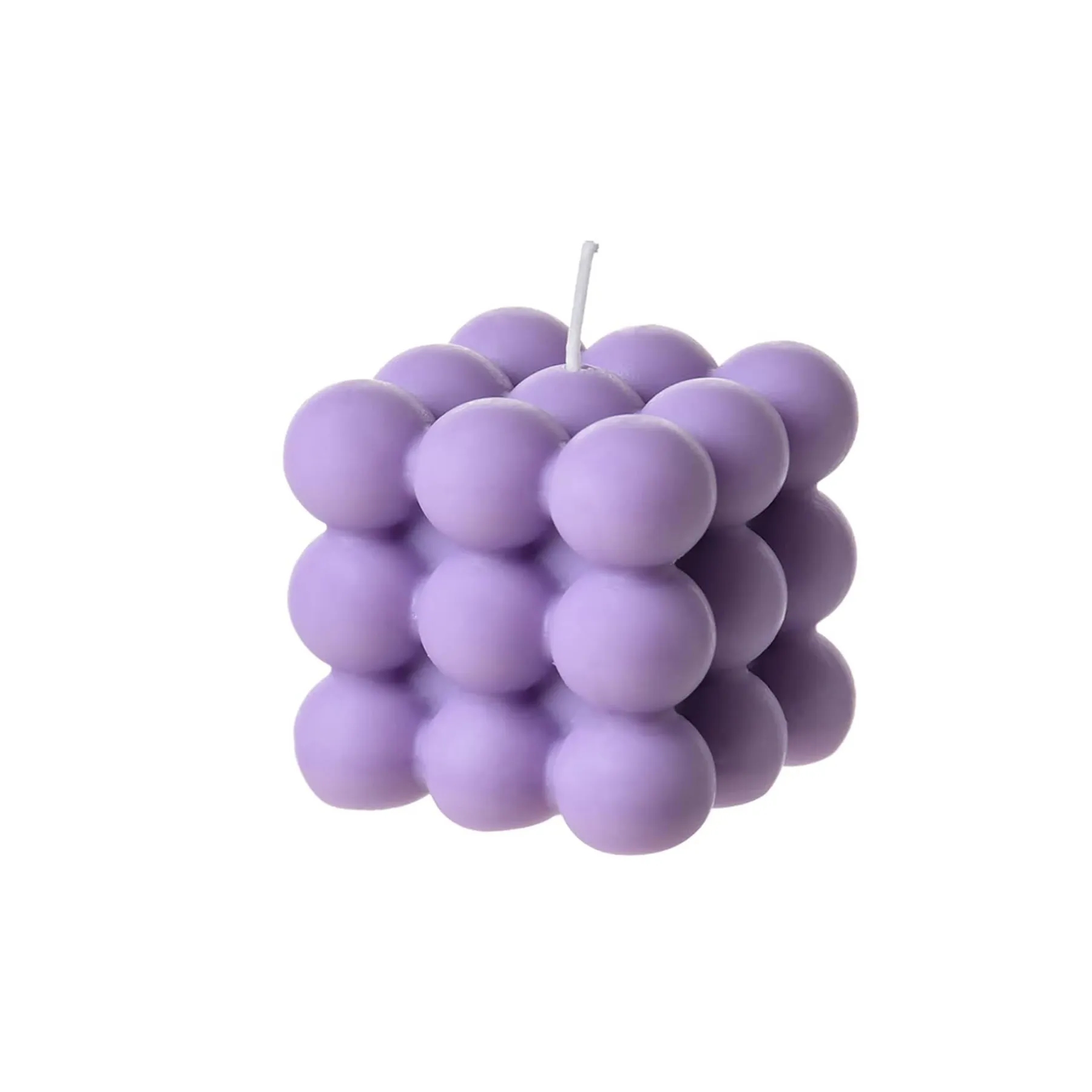 Cube Soy Wax Bubble Candles 1