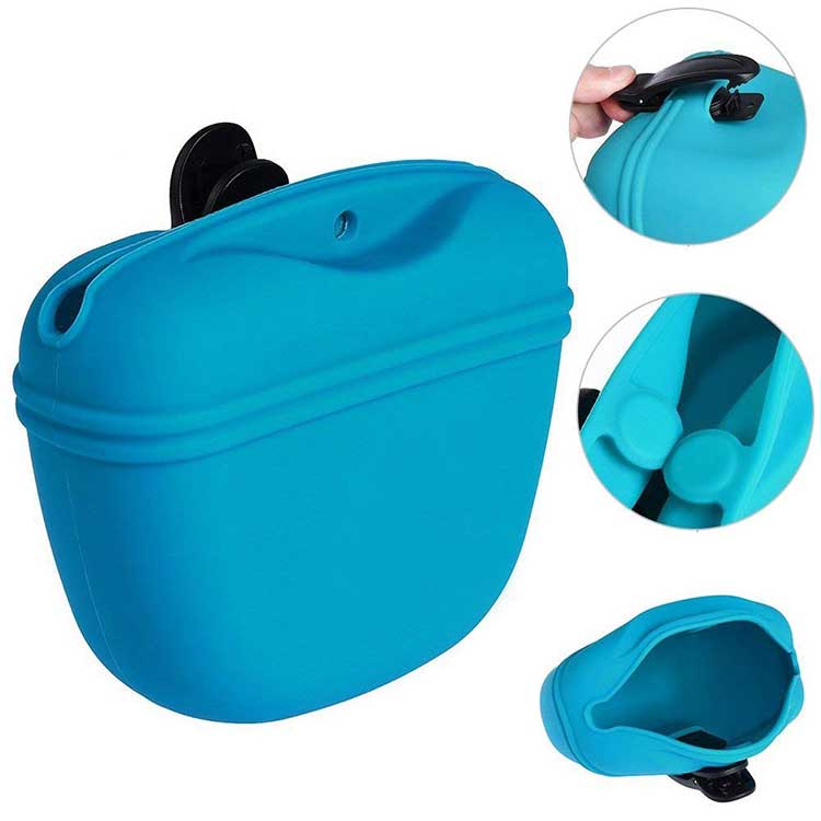 Portable silicone Dog Treat Bag 1