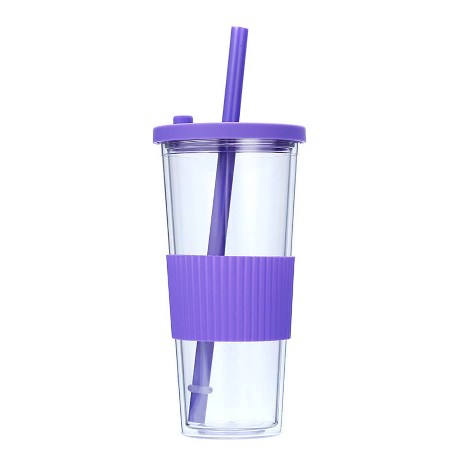 24oz Plastic Cup with Straw 18
