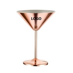 8Oz Copper Electroplated Martini Cup 6