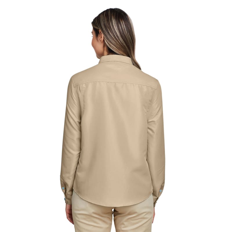 Harriton Ladies' Key West Long-Sleeve Performance Staff Shirt 9