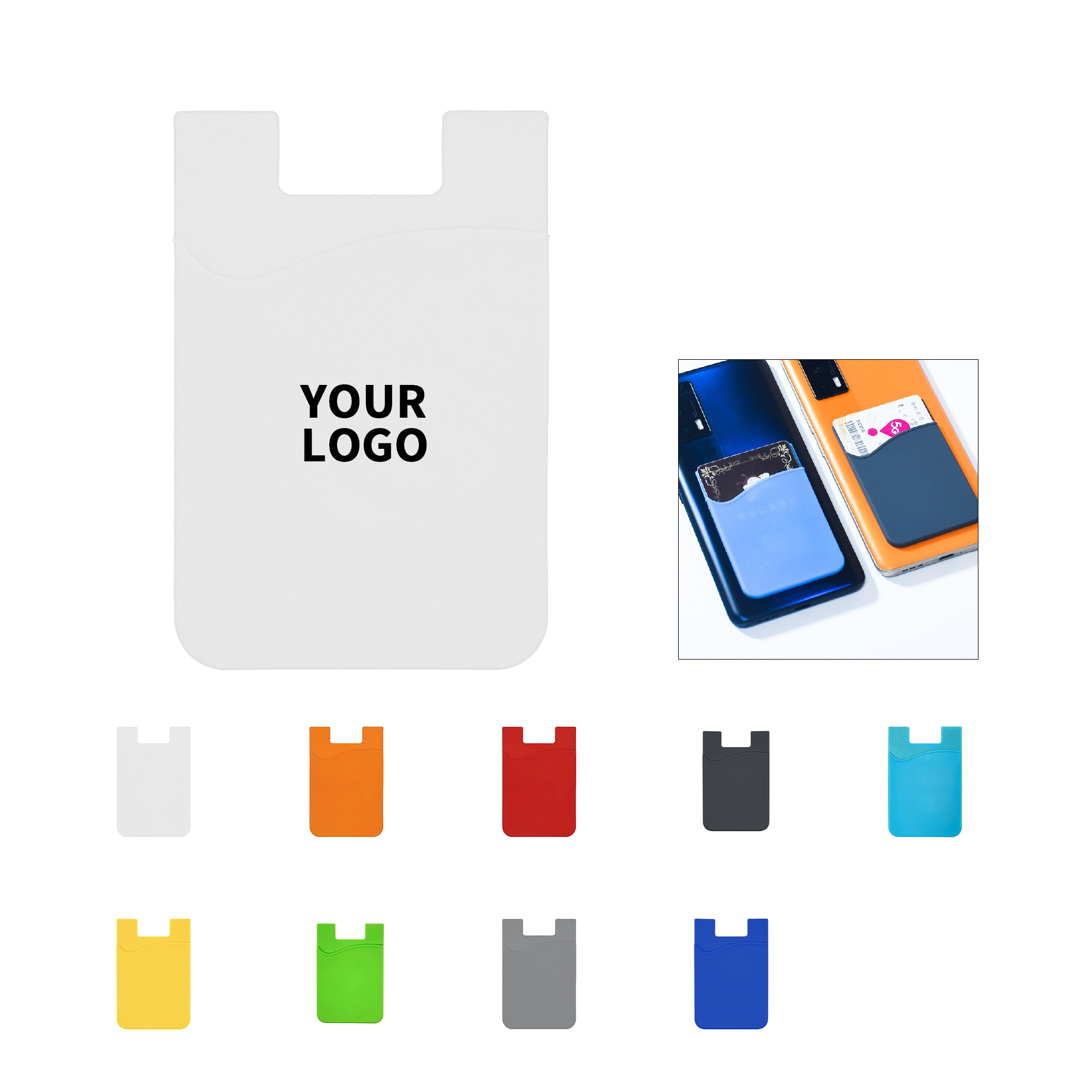 Adhesive Silicone Phone Card Wallet 6